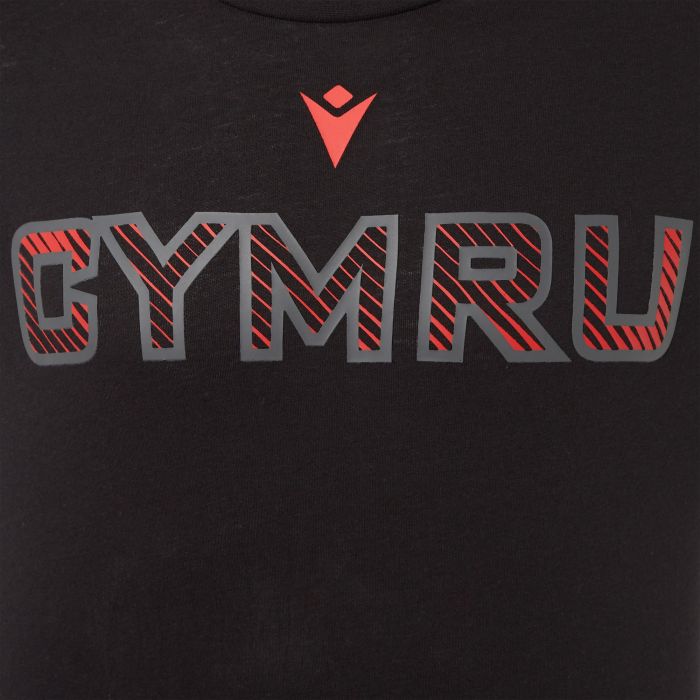 Wales 20/21 Black Cotton Leisure Shirt