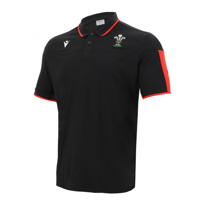 Wales 20/21 Staff Polo- Black